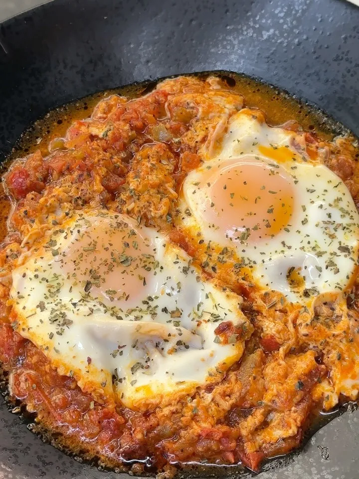 Shakshuka a la seva paella